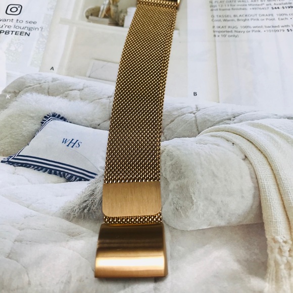 For Fitbit Charge 2 Gold Milanese  Loop Band - Picture 7 of 8